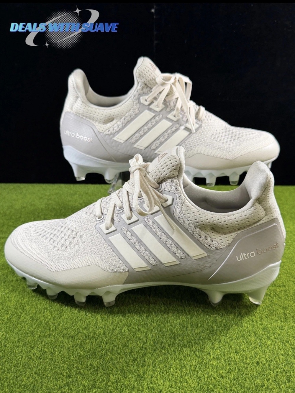 Adidas Ultraboost Ultra Boost Football Cleats Grey Men’s Cleat JP7409 - Size 9